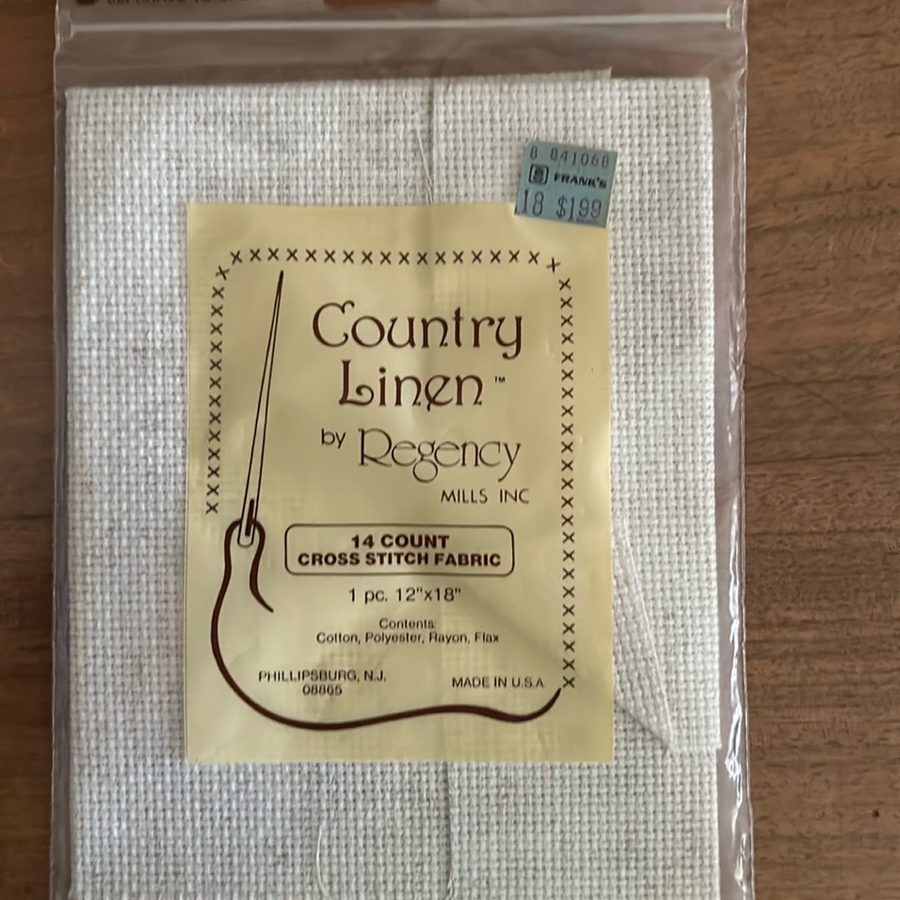 Cross stitch fabric